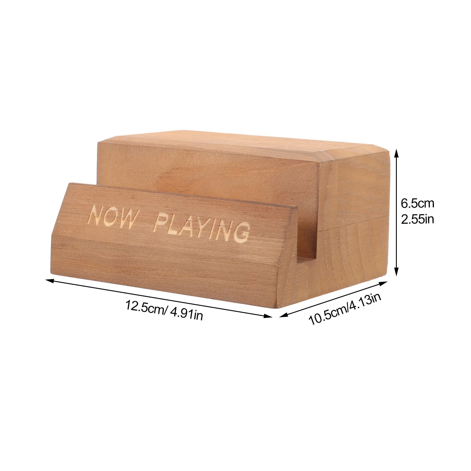 Wood Vinyl Record Stand Album Cover Holder Portable Tabletop Organizer Vinyl Record Stand Album Cover Holder - view 6