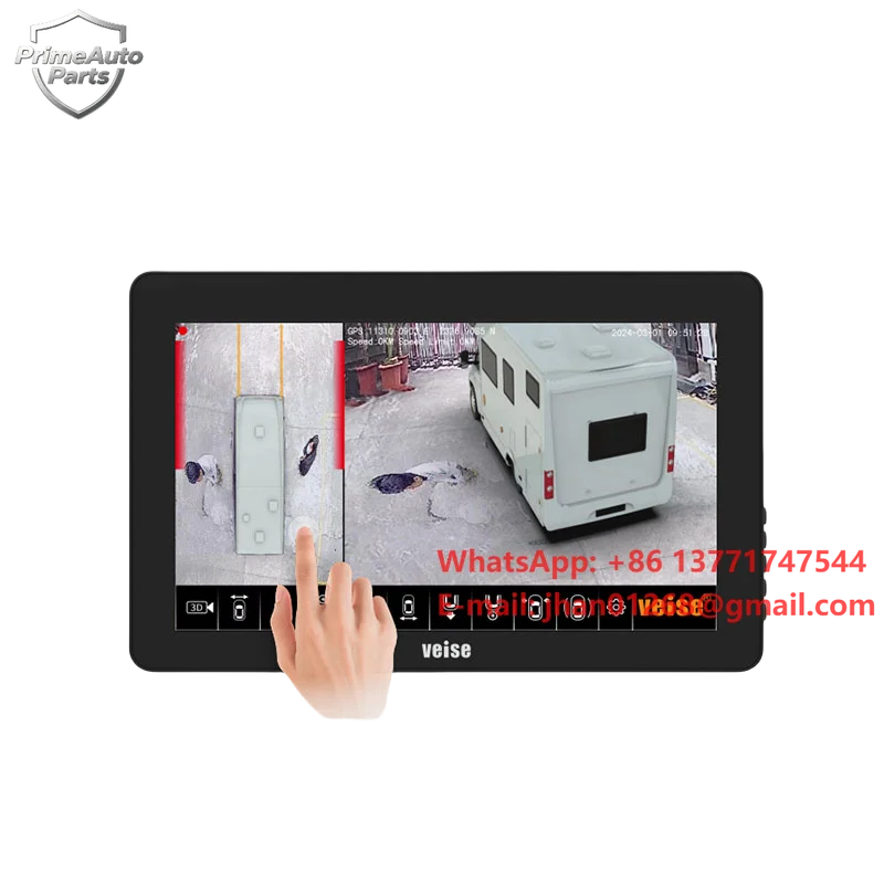 All in ONE Machine 360 Degree All Around View Construction Vehicle Camera System for Dump Truck Motorhome RV Campers Van s
