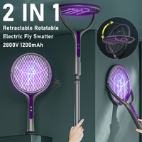 2800V 2 in 1 Mosquito Killer Lamp Multicunctional Angle Adjustable Bug Zapper Electric USB Rechargeable Mosquito Fly Bat Swatter