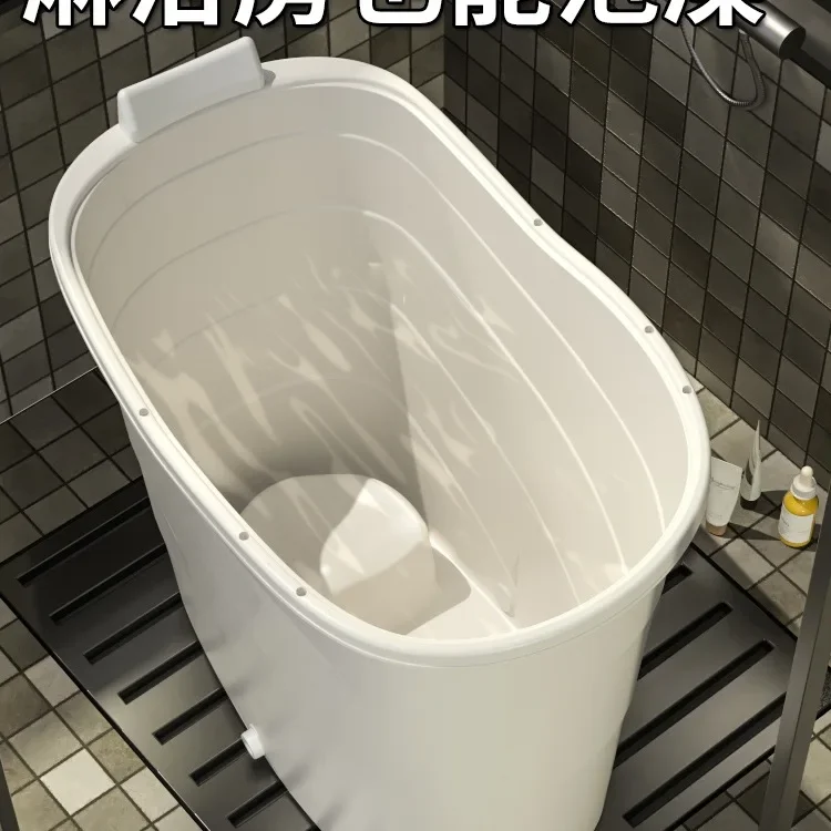 Bathtubs for adults, family apartments, can be seated in bathtubs, adult buckets, high plastic bathtubs, full body bathtubs