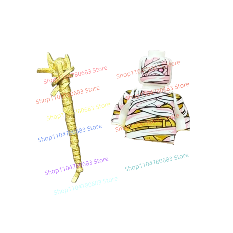 

MOC новый строительный блок, кукла, мини-кукла, ручной скипетр, силовая машина, доспехи, аксессуары, игрушки, подарки, коллекция украшений