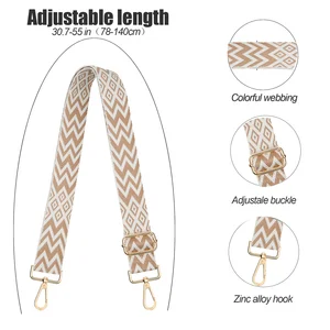 Correia de nylon e algodão para mulheres, correias coloridas para mensageiro crossbody, acessórios para bolsa de ombro, cintos ajustáveis 6 principais vendas fitas para mochilas - №2