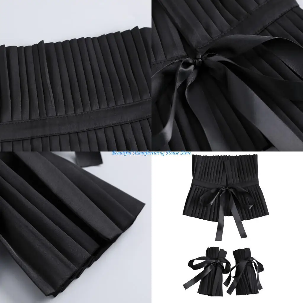 E56A Victorian Layered Gothic Detachable Collar Spread Lapel For Tops And Dresses