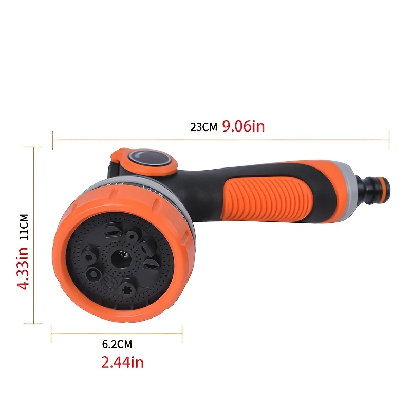 Sprinkle Watering Irrigation Tools Spray Modes Garden Water Gun Household High-Pressure Car Wash Clean Sprayer Gun Hose Nozzle ﻿