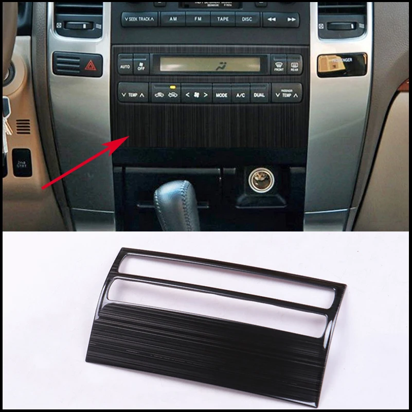 

Car Styling For Toyota Land Cruiser Prado LC120 FJ120 2003~2009 Air Conditioning Control Panel Decorative Cover Trim Accessories