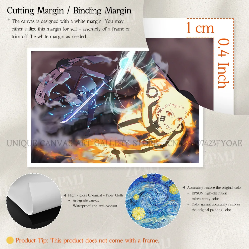 Anime Uzumaki Naruto Leinwand Gemälde Haruno Sakura Wand Kunst HD Druck Poster Hause Dekoration Bilder Für Schlafzimmer Kein Rahmen – Detail 4