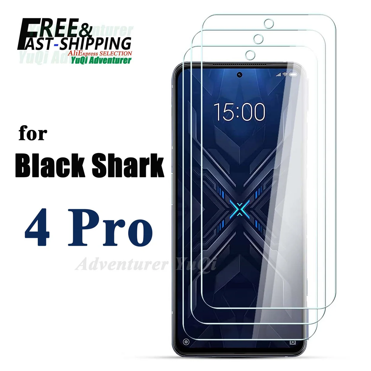 

Screen Protector For Black Shark 4 Pro Xiaomi Tempered Glass High Aluminum 9H HD Clear Transparent Case Friendly