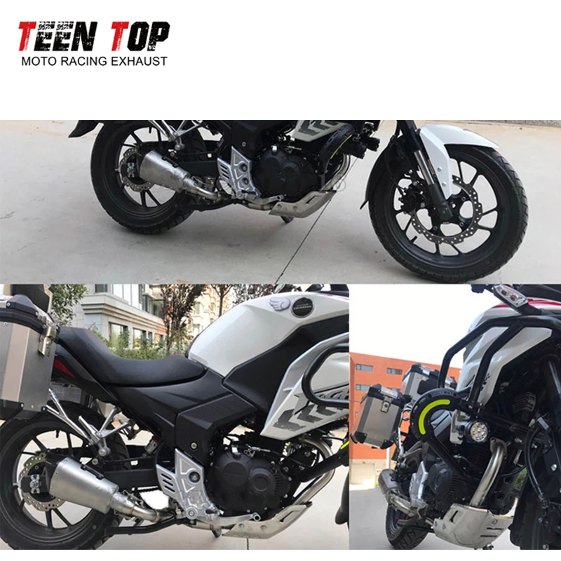 51mm Motorcycle Exhaust Pipe For Honda CBF190TR CB190R Exhaust Header 2019 2020 Modified Escape Moto CBF190TR Front Link Pipe