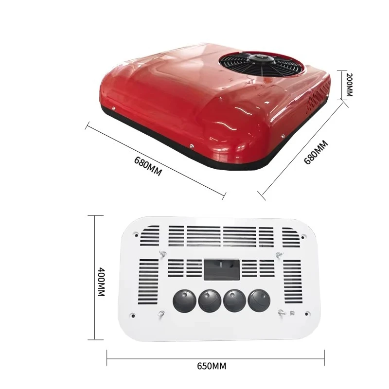 جديد تيار مستمر وقوف السيارات تكييف الهواء 12 فولت 24 فولت مبرد الهواء سقف تكييف الهواء شاحنة RV RV العربة