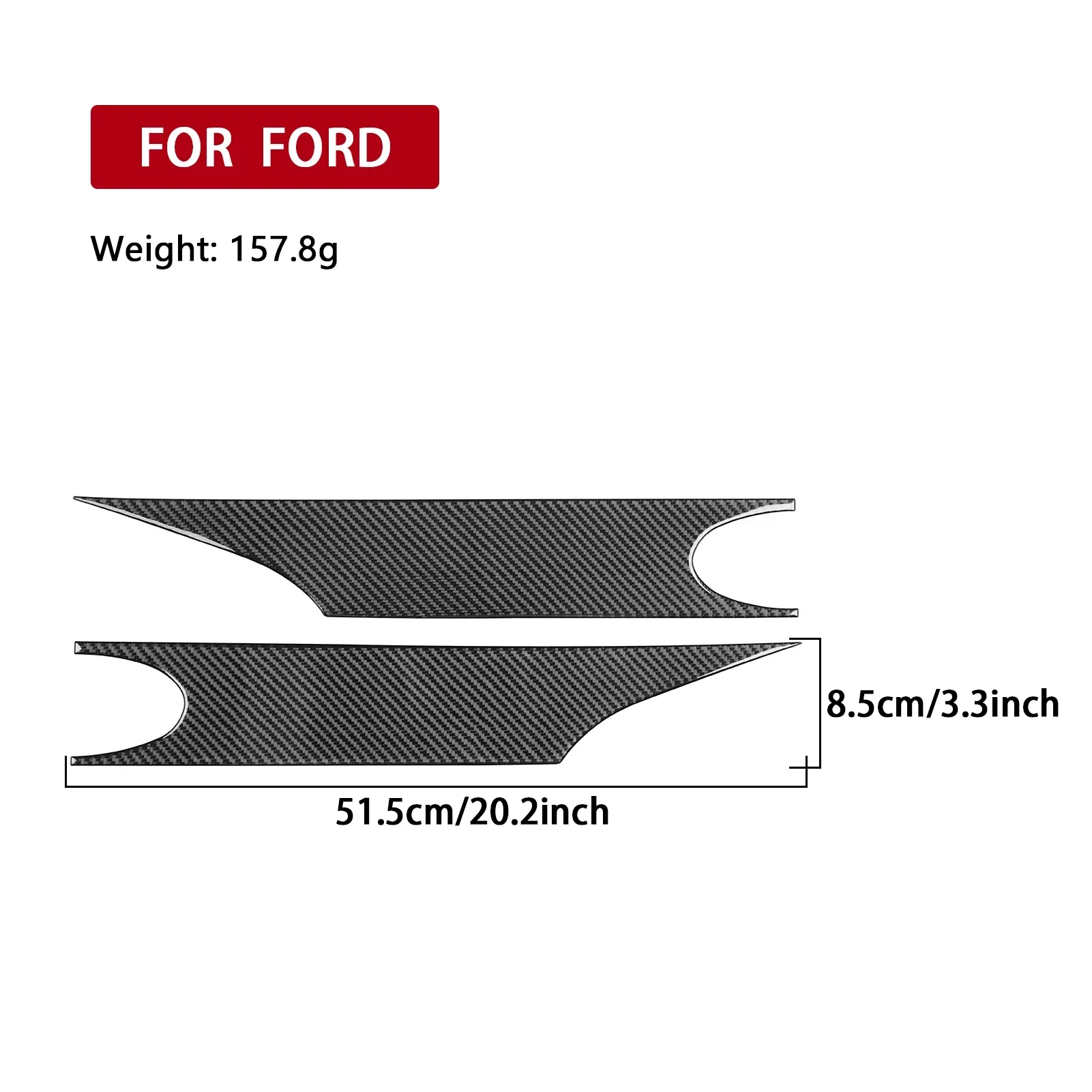 

Carbon Fiber Car Accessories Trail Trunk Exterior Decorative Panel Cover Trim Sticker Modification For Ford Focus 2012—2018