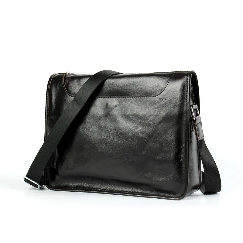 New men's shoulder bag, genuine leather men's crossbody bag, fashionable and casual youth full cowhide bag
