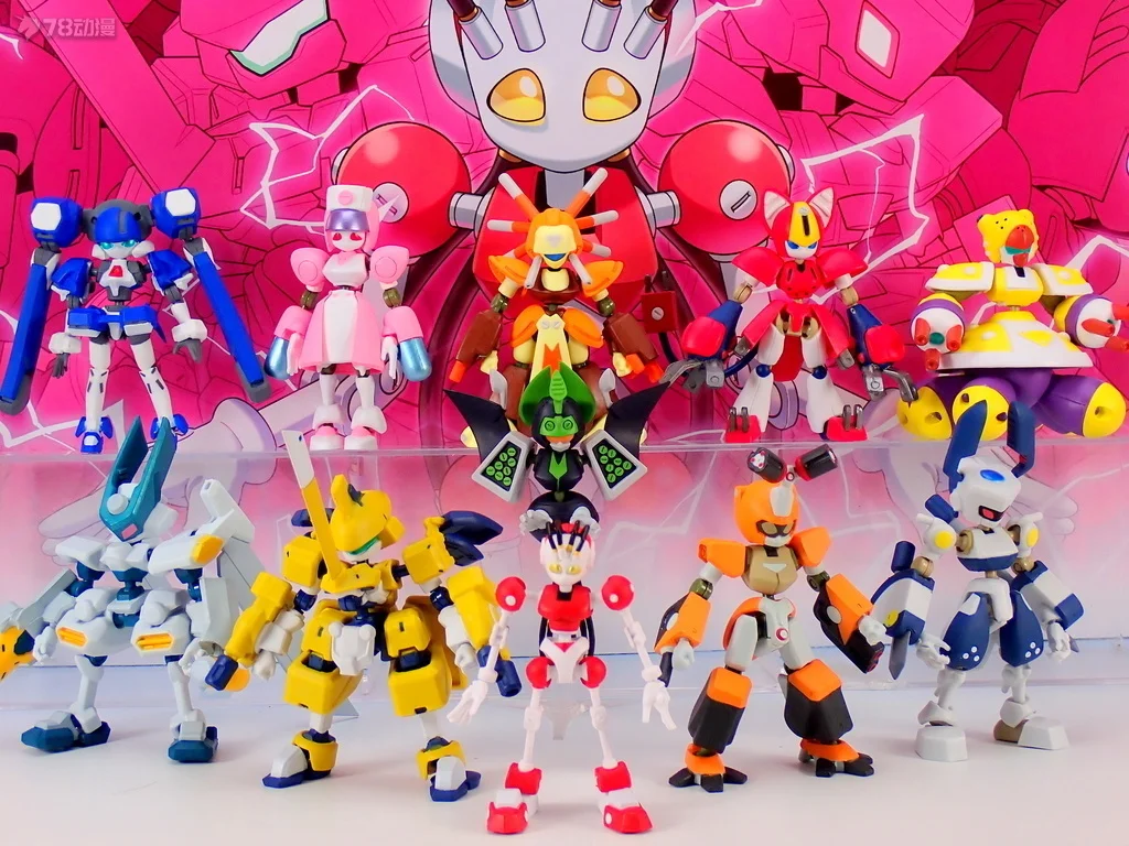 Bandai kawaii figura de ação gashapon medarot série brinquedos super móvel montado figura modelo ornamento presentes genuíno carga em massa