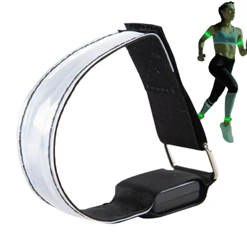 Night Running Armband Light Outdoor Sport USB Rechargeable reflective Light Safe Belt Warning Wristband Equipment Cycling Light