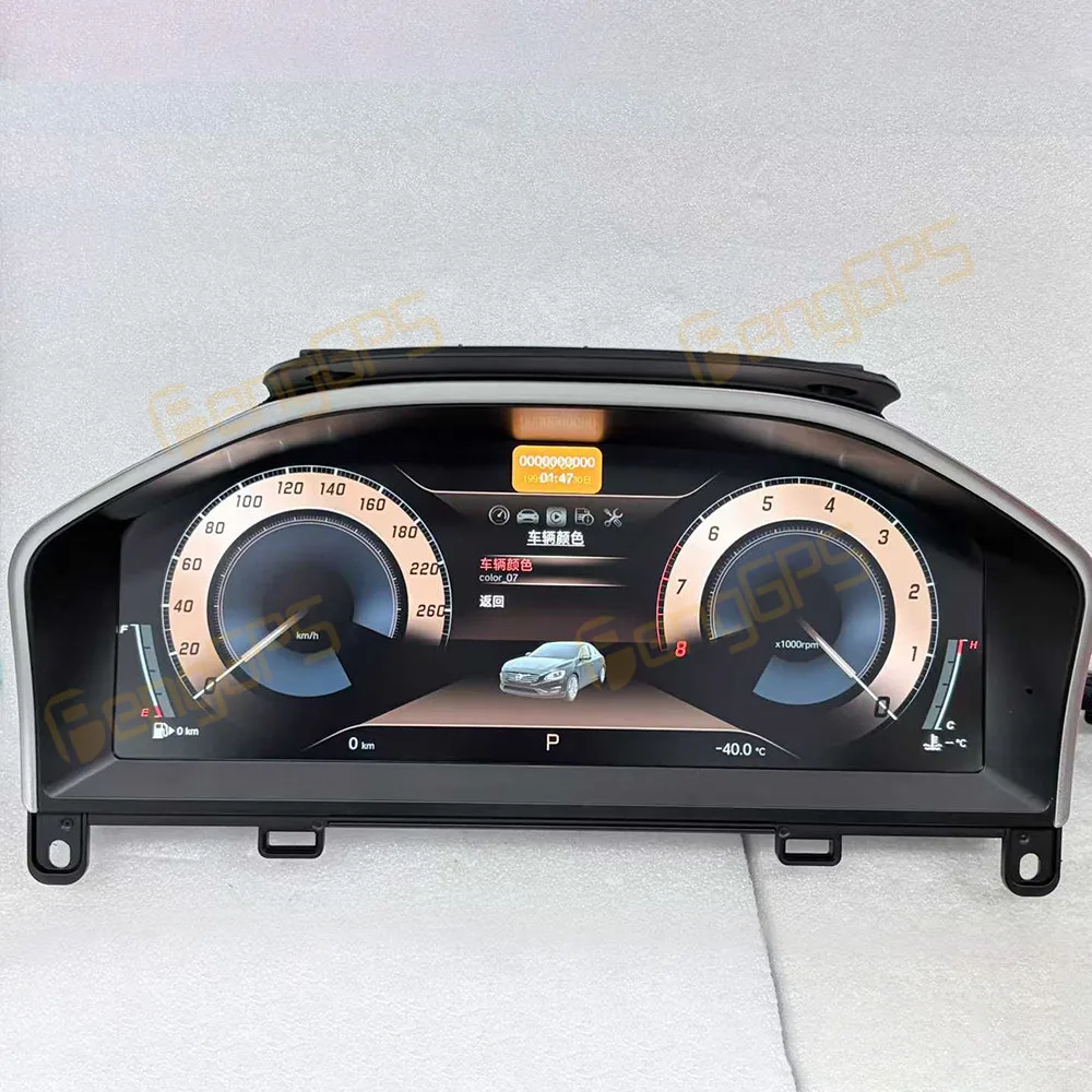 

For Volvo XC60 S60 2015-2017 Car LCD Dashboard Digital Cluster Virtual Cockpit Instrument Speedometer Multifunctional