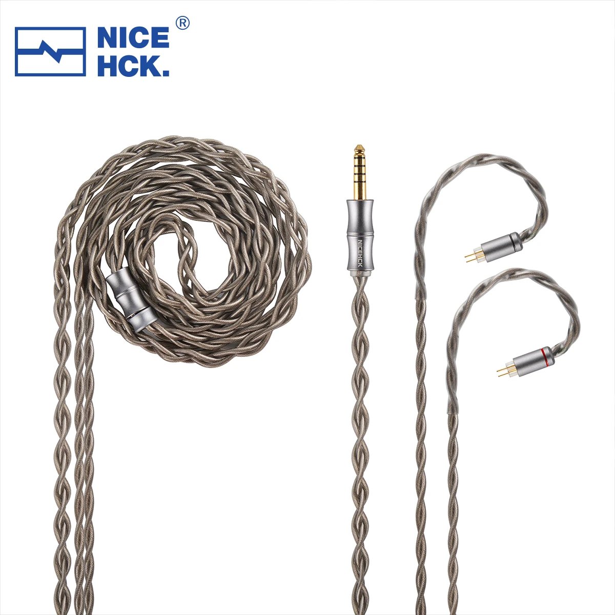 NICEHCK AshSky HiFi 케이블 6N 실버 도금 7N OCC+7N OCC 이어폰 교체 와이어 0.78mm 2Pin/QDC for Monarch MK4…
