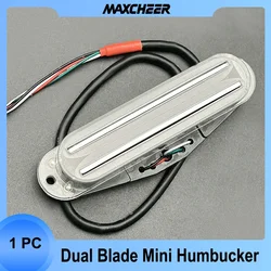 Mini Humbucker Dual Rail 9K ST Style Humbucker Twin Blade Pickup for FD ST Electric Guitar Replacement Multi Color