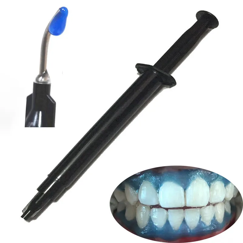 10 Bags Teeth Whitening Kit 35% Hydrogen Peroxide Syringe Cleaning Gel Kit Dental Accessory Bleaching Gel