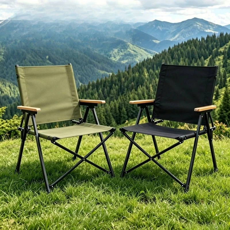 Outdoor Folding Camping Chair Portable Lounge Kemit Chair Picnic Beach Hiking Trekking Fishing Backrest Chair leisure Stool