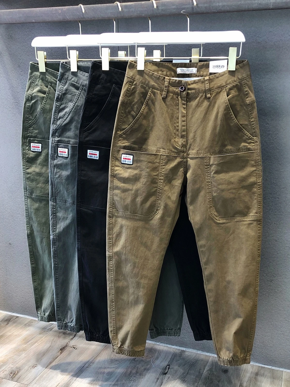 

Loose Tapered Men's Work Pants Japanese Military Sle Autumn Casual Pants Pilot Harlan Pants Loose Fit Cargo Trousers