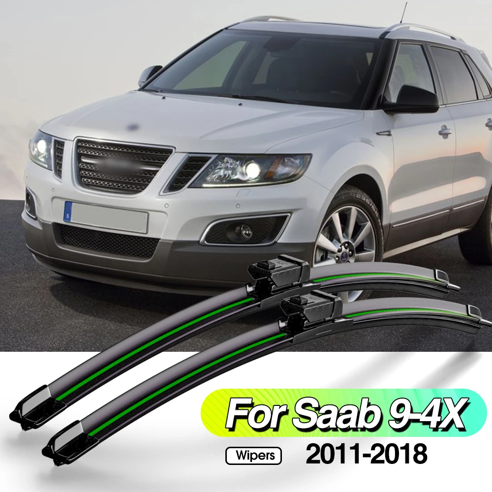 

For Saab 9-4X 2011-2018 2pcs Front Windshield Wiper Blades Windscreen Window Accessories 2012 2013 2014 2015 2016 2017