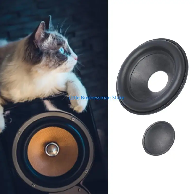 Runde Lautsprechermembran-Reparaturteile mit Staubschutz, Gummisickenkomponenten für Soundtreiber-Restaurierungsarbeiten M76A – Detail 9