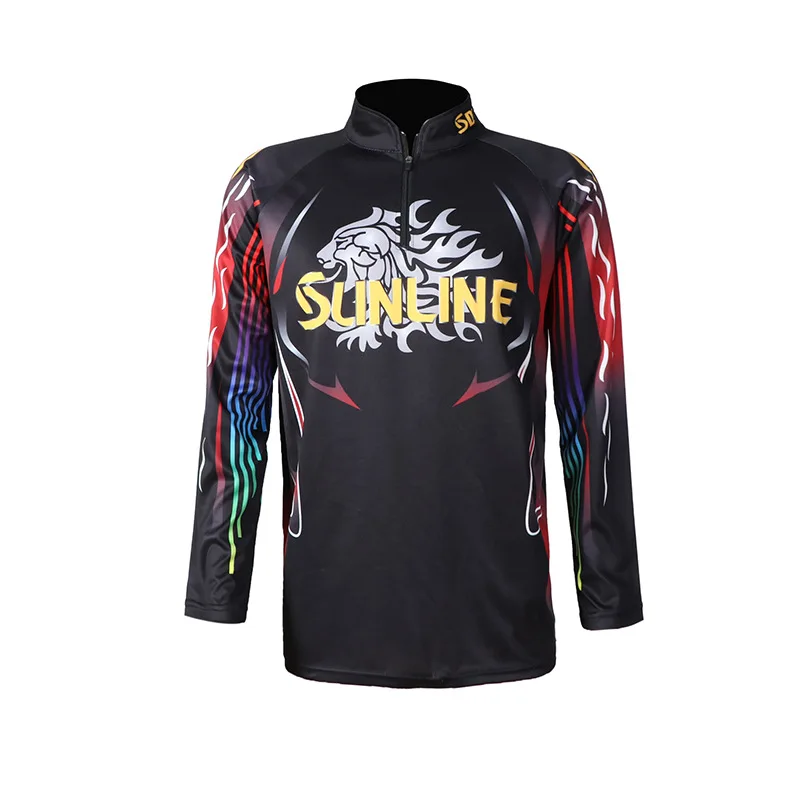 2022 Spring Summer New Sunline Lightweight Thin Fishing Clothes Long Sleeve Sun-protective Fishing Jerseys Large Size 5XL