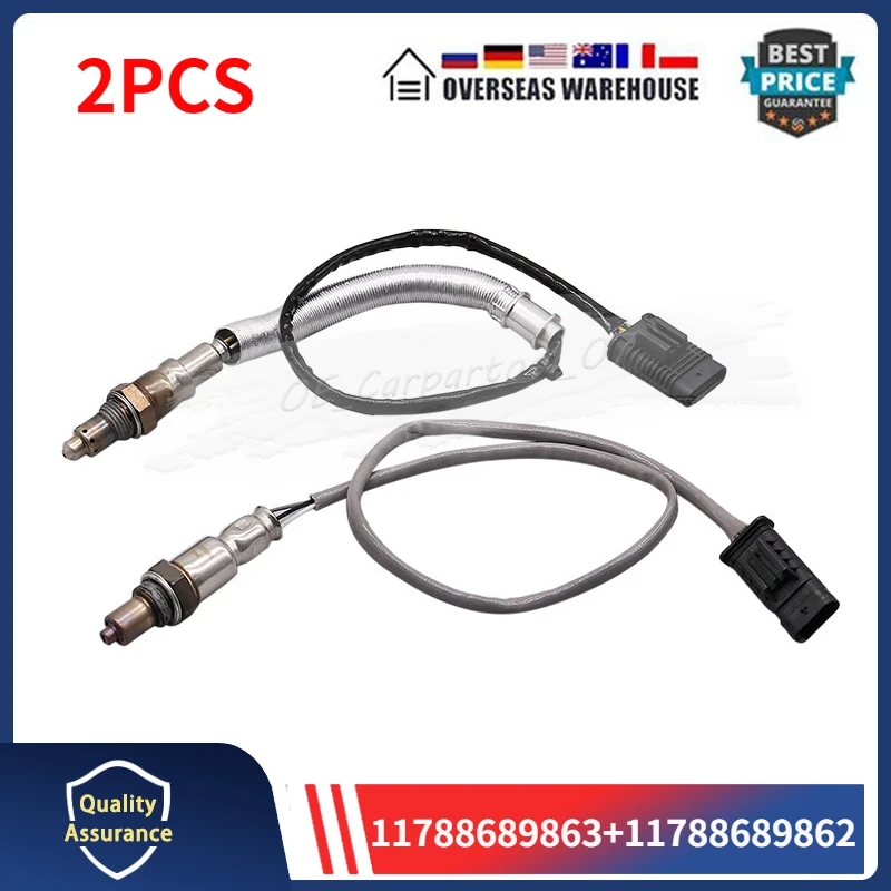 

Set Of 2 Oxygen Sensor 11788689863 11788689862 For 2019 2020 2021 BMW X5 Lambda O2 SENSOR