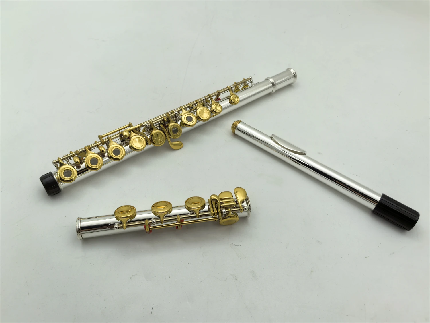 Beautiful Flute C Tune Sliver Body Brass Keys 17 Keys Open Holes Professional Woodwind Instruments With Case Accessories