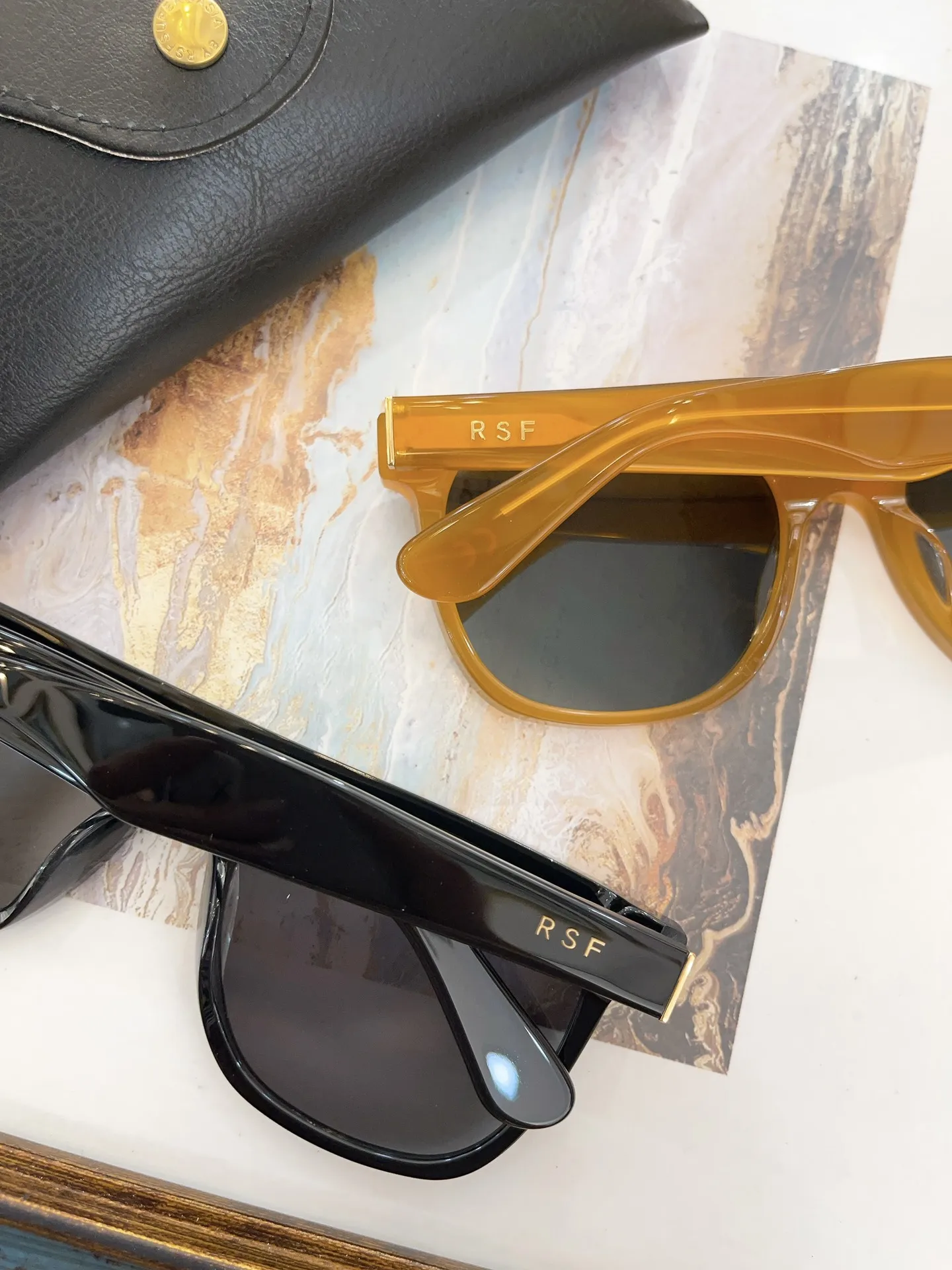 

Original ADITA DTS450 Luxury Business UV400 Polarized Men Sunglasses Popular Classic Black Acetate Frame Women Couple Eyewear