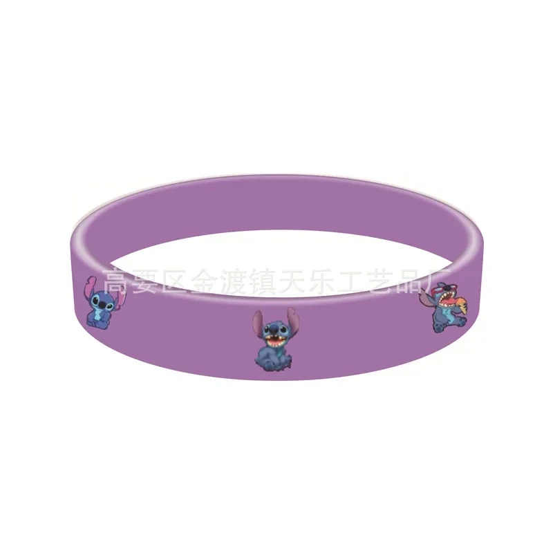 1/6pcs Anime Disney Stitch Silicone Bracelet Lilo & Stitch Kids Cartoon Figure Toys Bracelet Children\'s Wristband Bracelet Gifts