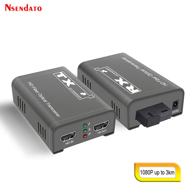 20KM HDMI-Compatible Fiber Extender HDMI-Compatible Over Fiber Optic SC HDMI-Compatible to Fiber Optic Video Transmitter Switch