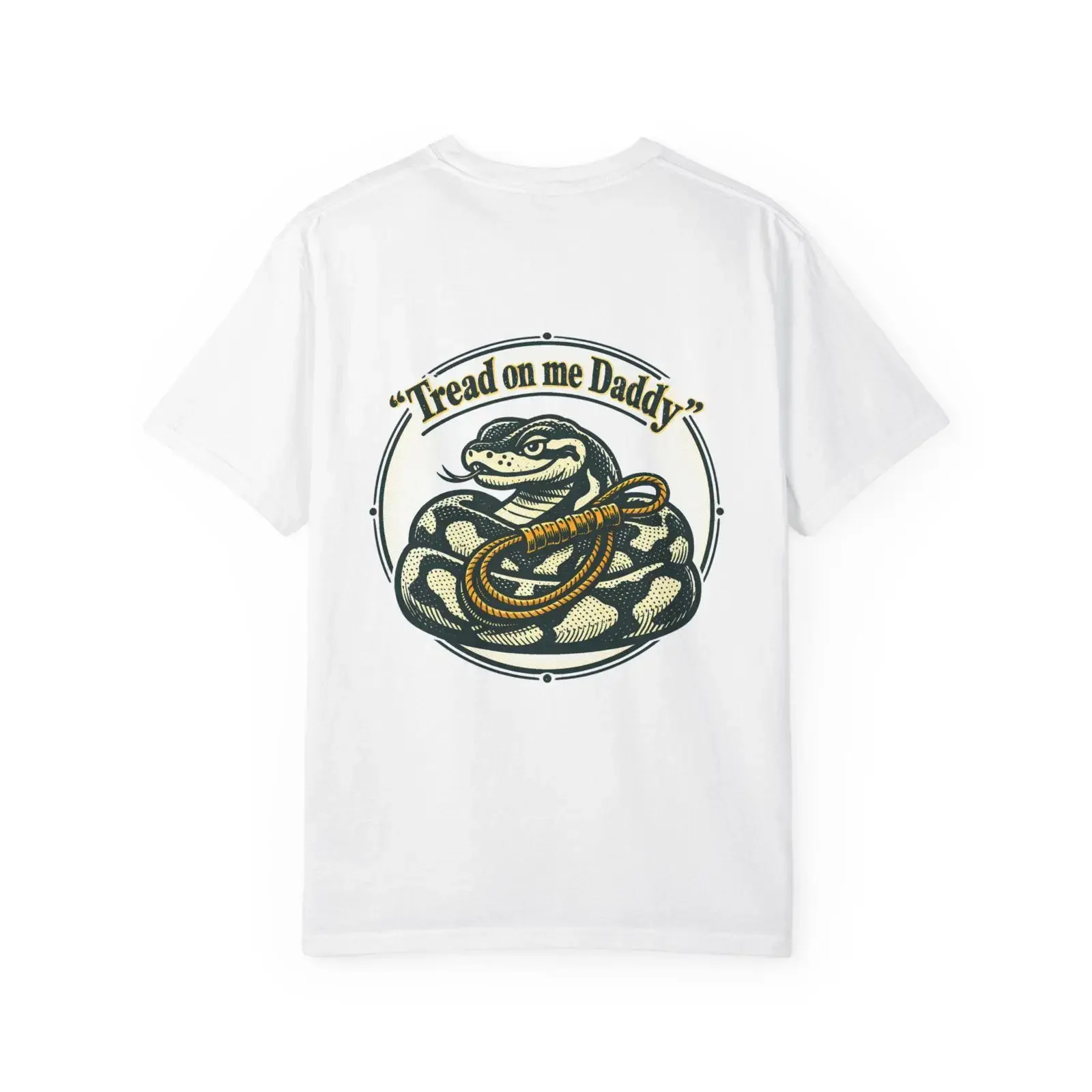 Tread on me Daddy Snake T Shirt Back Patriotic Gadsden vintage Washed graphic Comfortable Stylish Unisex fashion Slightly