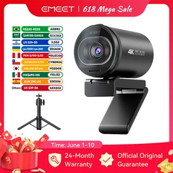 Webcam 4K Streaming Web Camera 1080P 60FPS EMEET S600 Autofocus Living Stream Camera With Mics&Privacy Cover for Tiktok/YouTube