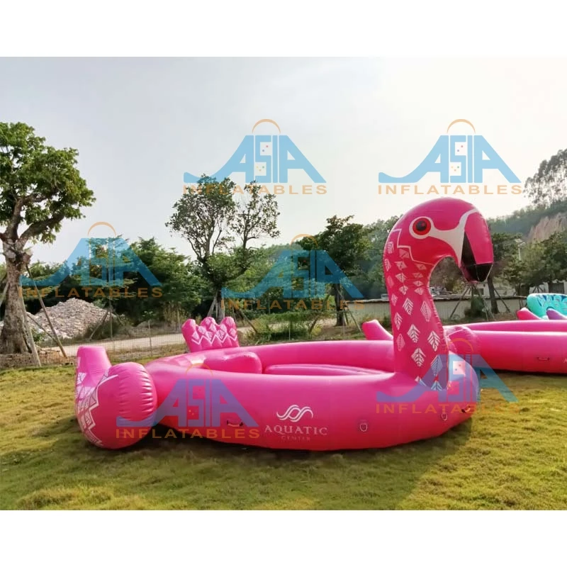 Air Unicorn Mattress Water Play Equipment Floating Inflatable Flamingo For Swimming Pool