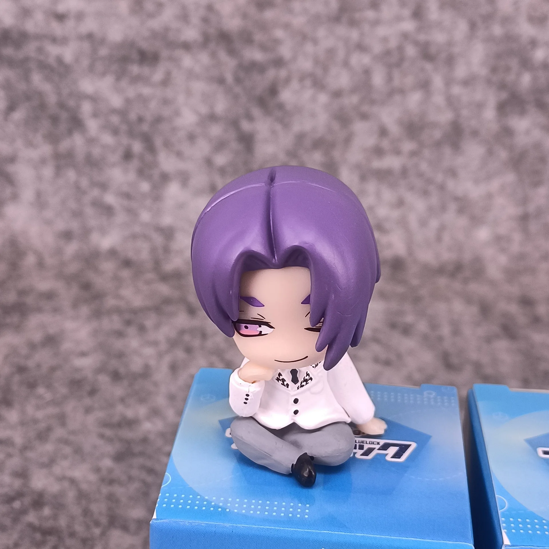 4pcs/set Anime BLUE LOCK Q-version Sitting posture Action Figure PVC Model Statue Twisted Egg doll Toy Desk Decor Gifts boxed