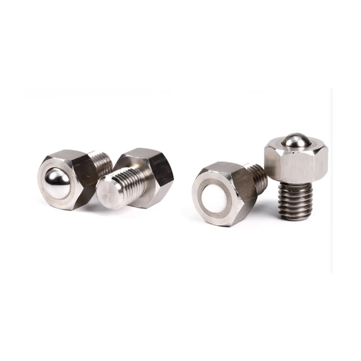 Stainless Steel Sliding Wheel Transportation Conveying Parts Steel Ball Roller Universal Ball Hexagonal Bolt