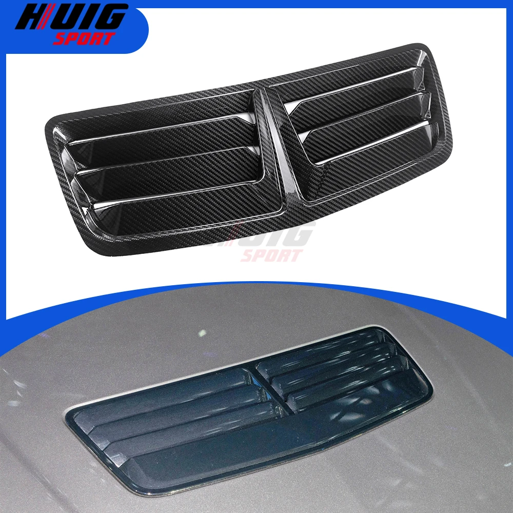 For Ford Mustang GT Ecoboost Dark Horse 2024 2025 Replacement Carbon Car Front Engine Hood Vent Scoop Cover Trim Accessories