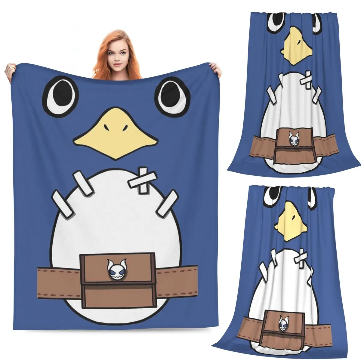

Be A Prinny, Dood! Blankets Fleece Sofa Throw Blanket Portable Throw Blankets for Home Bedroom Office Throws Bedspread Quilt