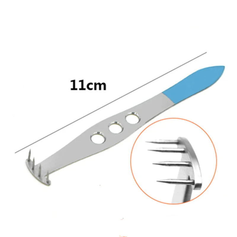 11cm Korean Hole Punch Titanium Alloy Single Piece Double Eyelid Tool Hole Locator Double Eyelid Measuring Device