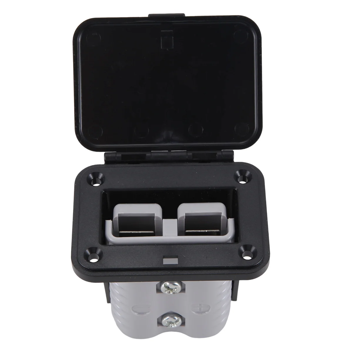 

Professional Plug Holder for Anderson Plugs 175A Panel Base with Dust Cover High Current Connector Fixing Brack