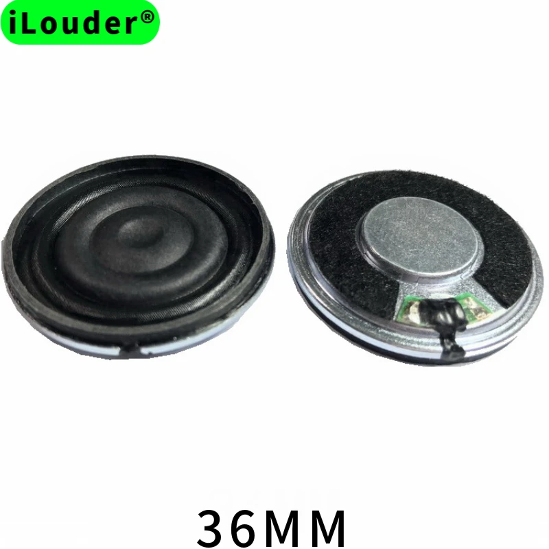 36mm Thin Flat Neodymium Magnet Iron Frame Speaker 4ohm/8ohm Optional RMS Power 1.5W Paper Cone Cloth Edge Slim Loud Speaker