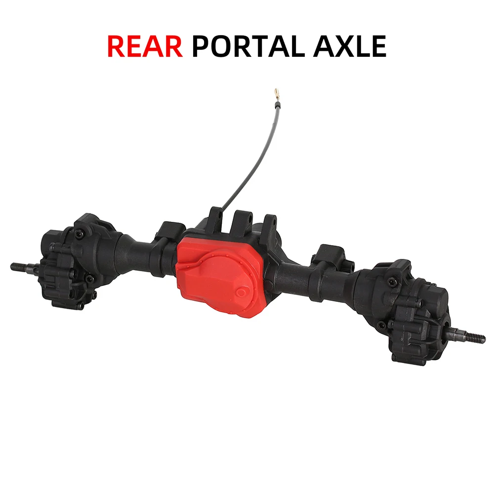 RC Portaal Assen 1/10 Voor- en Achteras met T-lock Differentieel voor Traxxas TRX-4 As RC Crawler Klimmen auto Upgrades Onderdelen
