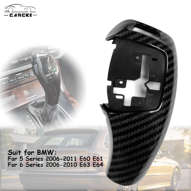

For bmw E61 Shifter Cover Car Gear Shift Knob Covers E60 Knob 5/6 Series 2006-2011/2006-2010 E63 E64 DIY Retrofit Modification
