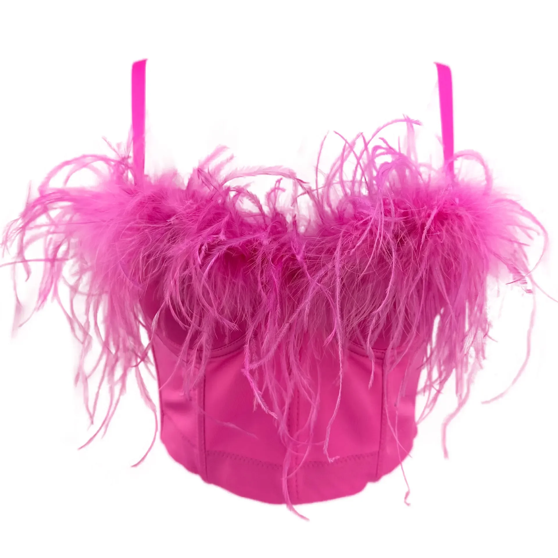 جديد النعامة الشعر الجنية الغاز سترة صغيرة شعبية مزاجه عظم السمك الرافعة #5