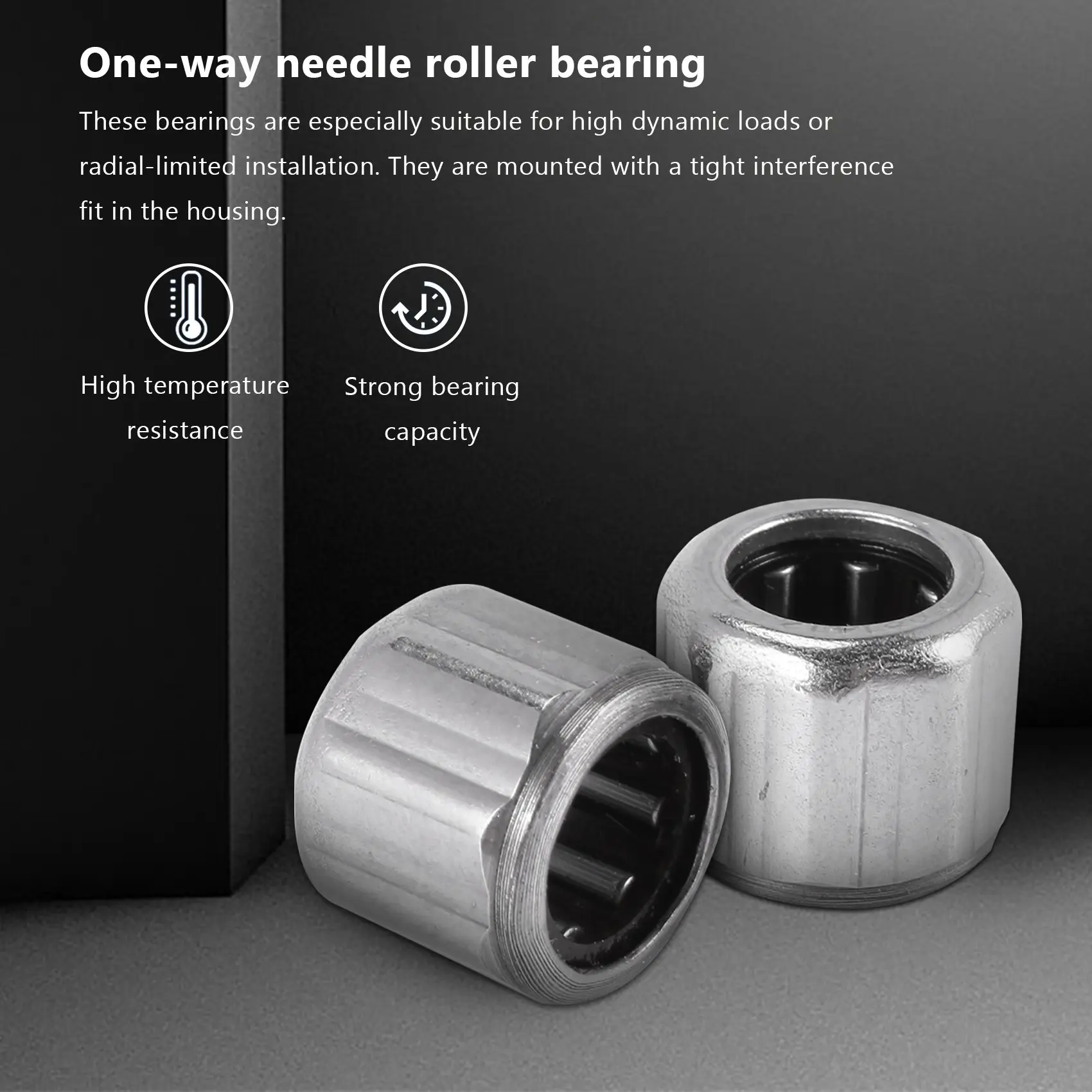 10Pcs Needle Bearing HF081412 Outer Ring Octagon One-Way Needle Roller Bearing 8X14X12mm for Manufacturing Industry