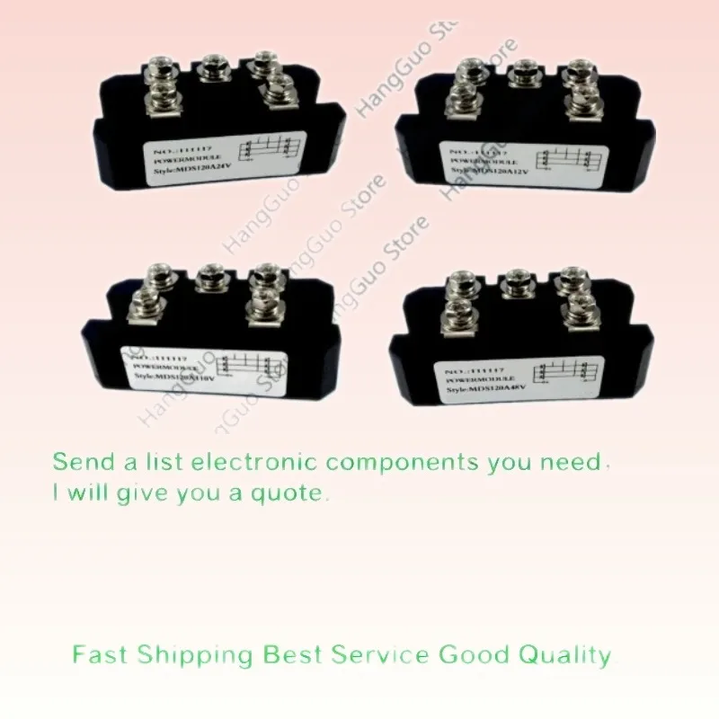 Original MDS120A Three-Phase Rectifier Bridge Module 120A 12V-1600V AC to DC Converter