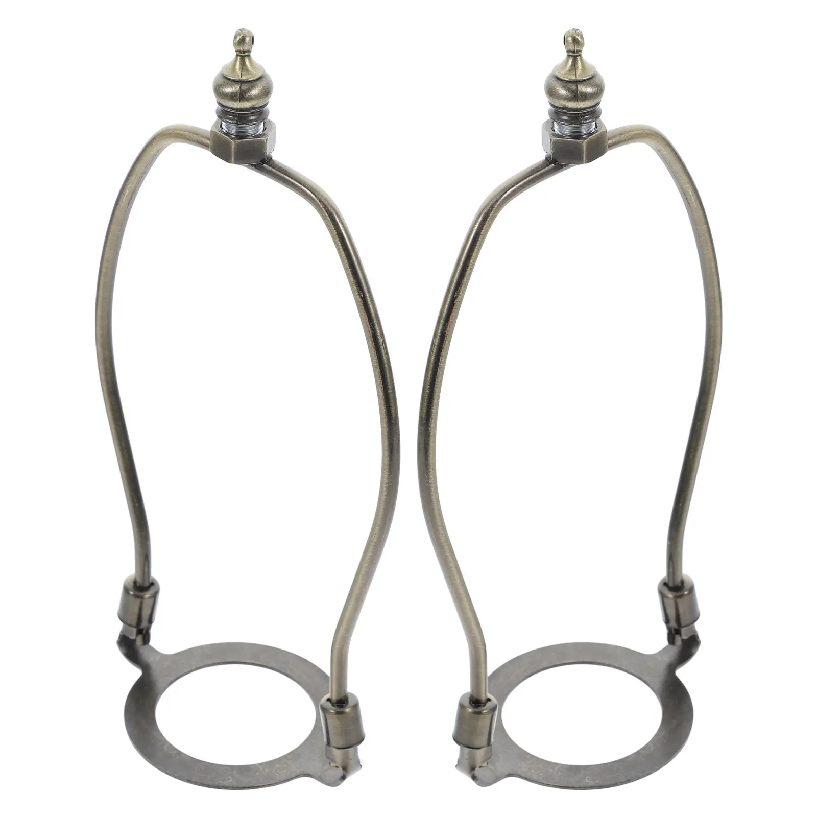 

2Pcs Versatile Lamp Harp Holder Harvard Style Lampshade Bracket for Table Floor Lamps E27 All-Thread Hardware Installation Kit