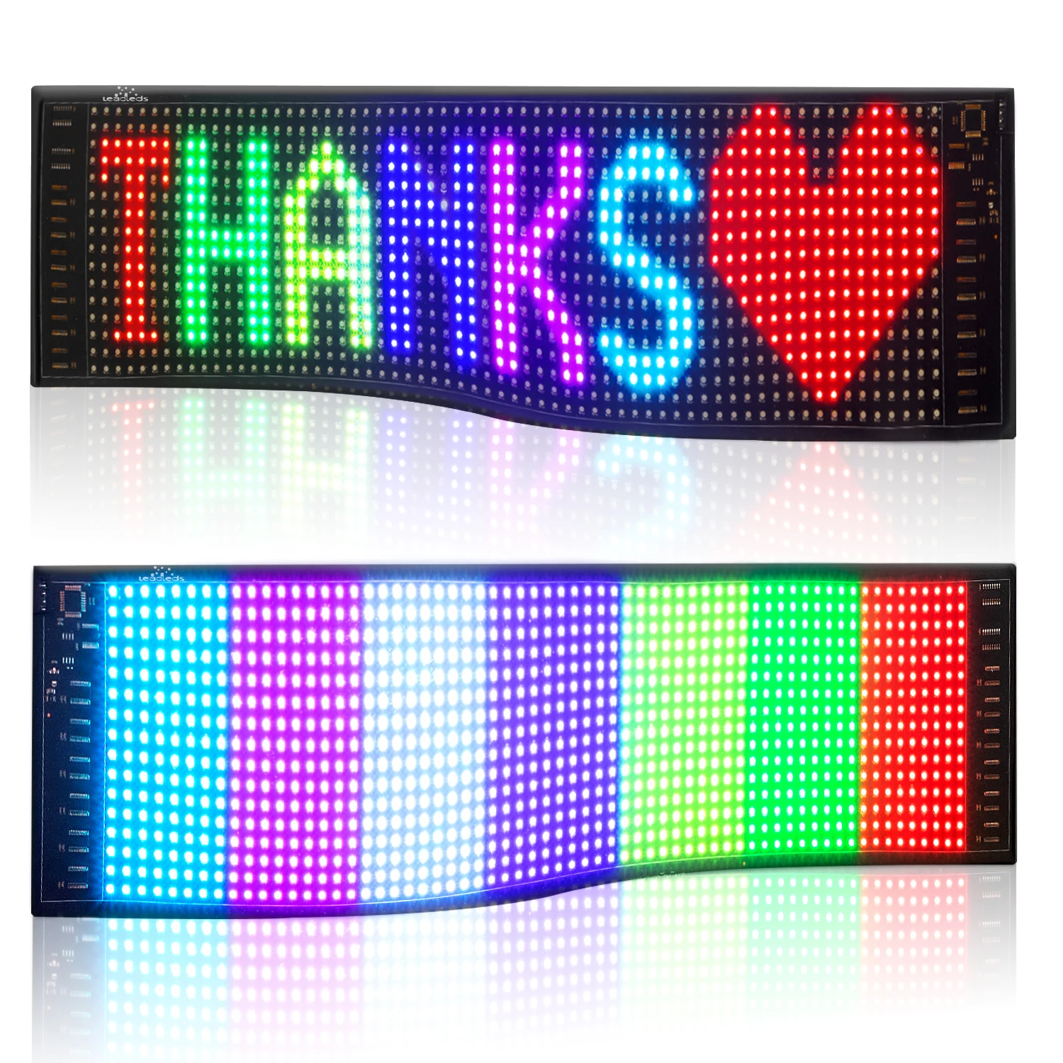 Bluetooth Car LED Display Board Foldable SMD3528 Soft Panel RGB Programmable DIY Pattern Graffiti Text  Animation 47CM