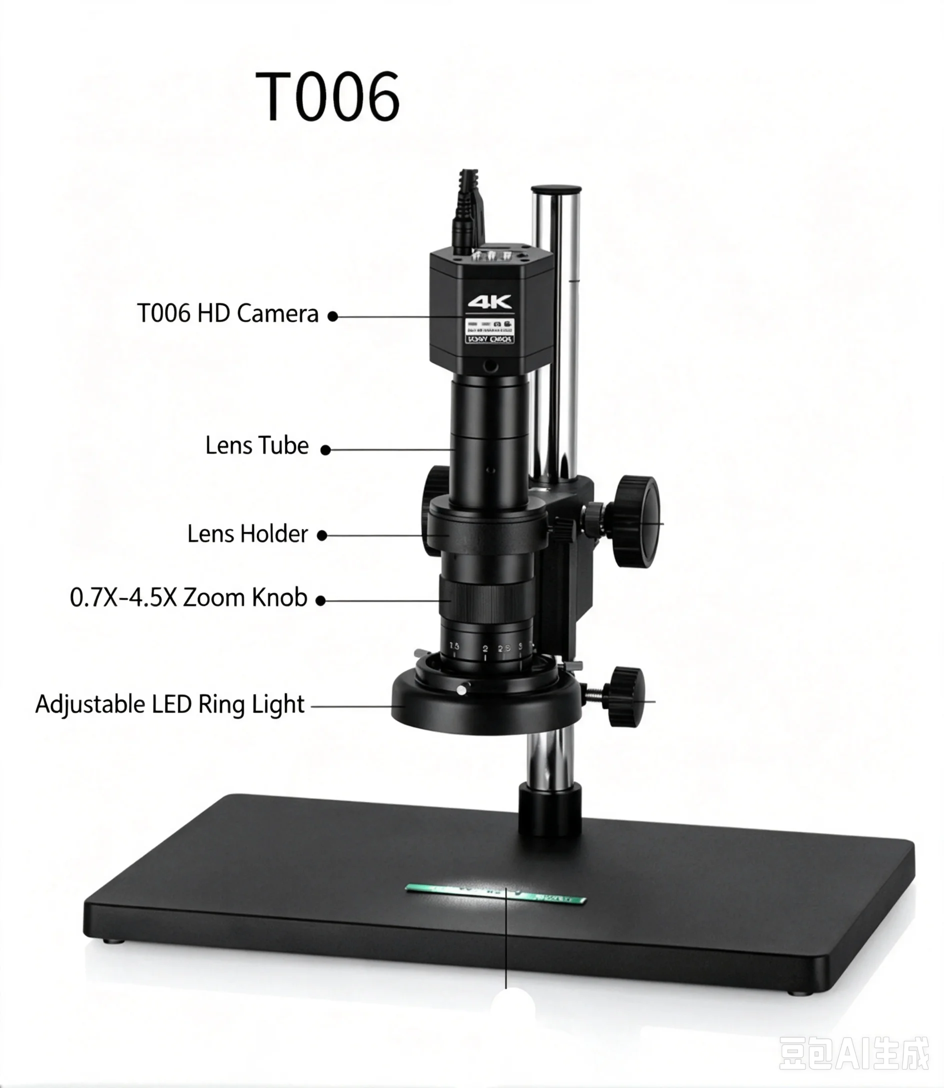 Supereyes T006 4K 60Fps 5MP 7-640X  Zoom USB Digital Microscope Handheld Endoscope