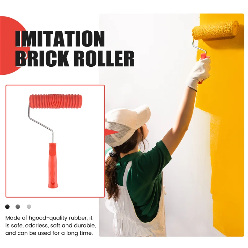 -AT37 Wood Grain Tools, 4Pcs Wood Grain Roller Painting Tools Texture Pattern With Handles Texture Tool Paint,For Wall Room